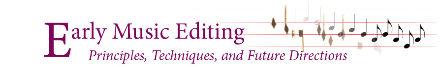 Early Music Editing: Title Logo